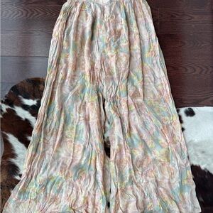 Zara Pastel Patterned Flowy Pants